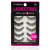 Cosmania Lashes for Days False Eyelashes (Wispies) - Easy to Apply, Gives Lashes Soft, Wispie Look | Noticeably Fuller Looking Lashes | Adhesive Included | Cruelty Free (5 Pair/2 Pack - Black)
