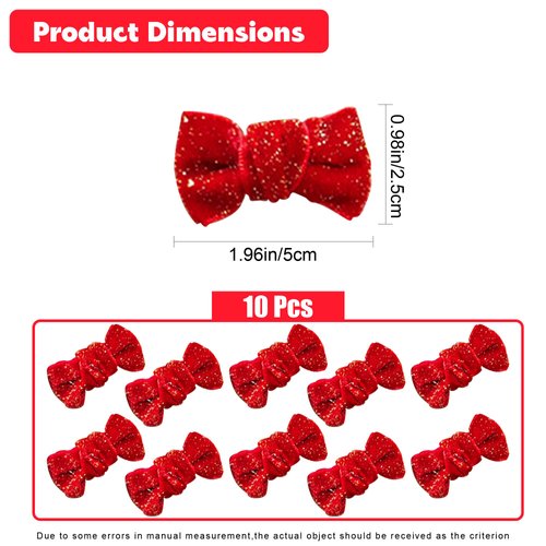 10PCS Velvet Hair Bows Clips for Baby Girls Baby Hair Clips Baby Bows For Girls Adorable Mini Bows for Infant Fine Hair Soft Velvet Non-Slip Alligator Clips Hair Accessories for Toddlers Babies