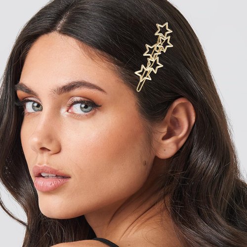 10Pcs Stars Hair Clips Vintage Cluster Hair Pin Non Slip Hair Accessories Birthday Gift for Brides Girl Women (Gold Silver)