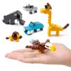 Wild Safari Toys - 12 Surprise Animal Eggs Standard Size Building Blocks STEM Toys - Educational Kids 3D Puzzle Party Favors