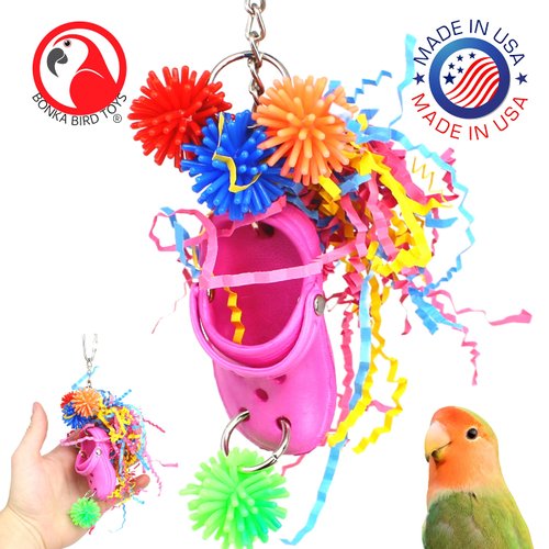 Bonka Bird Toys 1926 Shoozy Shred Bird Toy Parrot Craft cage Cages Cockatiels Budgies parrotlets