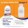 OmegaVia DHA 600 mg - Ultra Pure Omega-3 DHA Supplements for Brain & Eyes, Pregnancy & Prenatal DHA Vitamins for Women, Burpless Fish Oil Omega 3 Supplement, IFOS 5-Star Certified - 120 Softgels