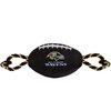Pets First NFL Baltimore Ravens Football Dog Toy, Tough Quality Nylon Materials, Strong Pull Ropes, Inner Squeaker, NFL Team Color
