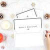 2024 Happy Holidays Greeting Cards – Elegant Blank Fold Over Cards and Envelopes for Business, Christmas and New Year's Gift and Presents | 25 Cards and 25 Envelopes per Pack | 5" x 7" (A7 Size)