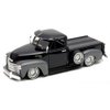 1953 Chevy 3100 Pickup Truck Black and Gray Low Rider Collection 1/24 Diecast Model Car by Welly 22087LRW-BK