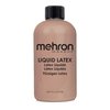 Mehron Makeup Liquid Latex | SFX Makeup | Halloween Latex Makeup | Latex Glue for Skin | Prosthetic Glue 9 fl oz (266 ml) (Dark Flesh)