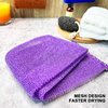 African Exfoliating Net, 3 Pieces Super Exfoliating Home Spa Weave Back Exfoliating Scrubber for Shower - Body Wash Cloths Deep Clean & Invigorate Your Skin - Double Sided Available