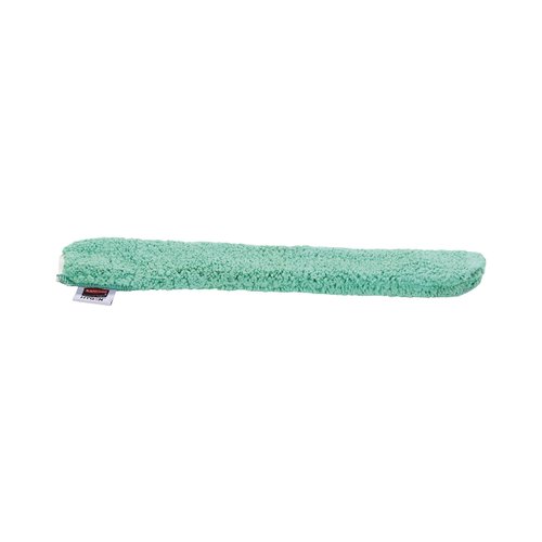 Rubbermaid Commercial Products HYGEN Microfiber Dusting Wand Replacement Sleeve, 22.7-Inch, Green, Cleaning for Ceiling/Tall Spaces