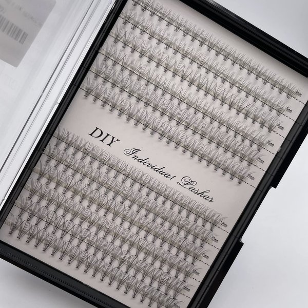 IECILI Individual Lashes/Lash Clusters 240pcs 9-14mm Cluster Eyelash Extensions /12 Roots/C Curl /0.07mm Cluster Lashes/Faux Mink Lash Extensions (C Curl, 10D Cluster Lashes)
