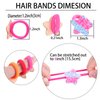 36 Pcs Glitter Hair Ties for Baby Girls Elastic Rubber Bands Hair Scrunchies for Toddler Girls Rainbow Sequin Sparkle Star Heart Butterfly Cartoon Ponytail Holders Hair Accessories Sold by Zifengcer