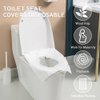 Toilet Seat Covers Disposable, 100-Count Flushable Paper Travel Toilet Seat Covers for Adults and Kids Potty Training, Great Biodegrable Accessories for Public Restrooms, Airplane, Camping
