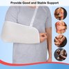 supregear Arm Sling, Adjustable Mesh Shoulder Immobilizer Arm Sling for Shower Breathable Medical Shoulder Elbow Support for Women Men, Fits Left/Right Arm, White
