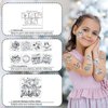 HOWAF 40pcs Silver New Years Temporary Tattoos, 2025 NYE Party Favors Tattoos Stickers,New Year Face Tattoos for Happy New Year Eve Party Decorations,New Years Firework Temporary Tattoos