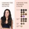 GOO GOO Clip in Hair Extensions Real Human Hair, 14inch 85g 7Pcs, 1B Natural black, Remy Human Hair Extensions Clip ins for Women, Natural Human Hair