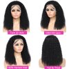 ZANPAL 13x4 Deep Wave Lace Front Wigs Human Hair Pre Plucked 180% Density 9A Glueless Wigs Human Hair Wet and Wavy Wigs for Women HD Transparent Deep Curly Lace Front Wigs Human Hair 22 Inch