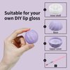 LONGWAY 0.24Oz (7ml) Empty Lip Balm Sphere Containers | Screw Cap Lipstick Tubes/Chapstick Tubes/Chapstick Holder for Lip Gloss & BPA FREE (Pack of 10） (Light Purple)