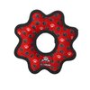 TUFFY-World's Toughest Soft Dog Toy-Ultimate Gear Ring-Squeakers-Multiple Layers.Made Durable,Strong&Tough.Interactive Play (Tug,Toss & Fetch). Machine Washable & Floats (Regular 2 Pack, Red Paw)