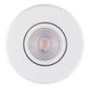 Globe Electric 90679 3" Swivel Round Trim Recessed Lighting Kit, White, Easy Install Push-N-Click Clips, 3.25" Hole Size, Recessed Lights, Dimmable, Ceiling Light, Porch Light, Bulb Not Included