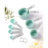 Measuring Cups and Spoons Set of 8 Pieces, nesting measuring cups for Measuring Dry or Liquid Ingredients, Stainless Steel Handle, Kitchen Gadgets for Cooking & Baking