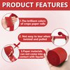 Oun Nana Crepe Paper Streamers 6 Rolls Red Streamers 2.2 Inches 738 Feet, Streamers Party Supplies DIY Crafts for Birthday, Wedding, Baby Shower, Bachelorette Party, Graduations Decorations, Red