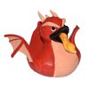 Wild Republic Rubber Ducks, Bath Toys, Kids Gifts, Pool Toys, Water Toys, Red Dragon, 4"
