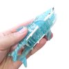 Cyan Blue Whale Shark Hair Clip,Acetate Hair Clip,Small Claw Clip for Women, 1 Count (Pack of 1)