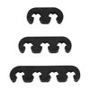 X AUTOHAUX 6pcs 7mm 8mm 8.5mm 8.8mm Car Engine Spark Plug Separators Ignition Wire Separators Holder Black