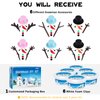 Aneco 6 Pack Build Snowman Decorating Kit Christmas Snowman DIY Craft Modeling Clay Making Kit Winter Gift Xmas Toys for Holiday Home Supplies