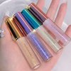 KWOLYKIM Liquid Glitter Eyeshadow, Long Lasting, Quick Drying, Easy to Apply, Loose Bling Glitter Diamond Pigmented Glue for Eye Crystals Makeup (Sparkling Gold + Colorful Sequins)