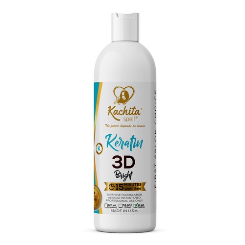 NEW Brazilian Keratin Treatment Hair Straighteners IMPROVED FORMULA 3D Hight Bright Kachita Spell Made in USA (16 floz)