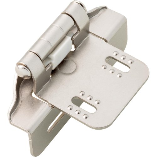Franklin Brass (10-Pack) Self-Closing Cabinet Hinges Semi-Wrap 1/4" Overlay Hinges for Cabinet Doors Kitchen/Cabinets/Cupboards/Furniture Satin Nickel H01911K-SN-B