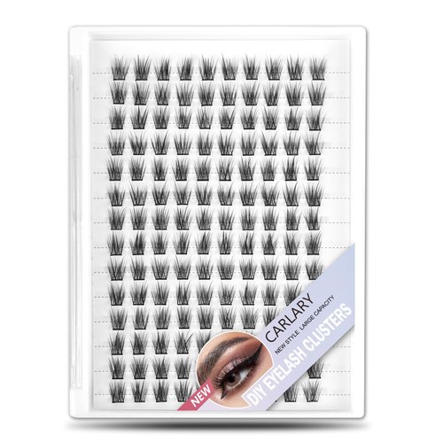 CarLary Lash Clusters, DIY Eyelash Extension, 140 Clusters Reusable Individual Lash Clusters, Volume C Curl False Eyelashes for Home Eyelash Extensions (Daisy 12mm)…