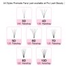 Premade Fans Eyelash Extensions 4D-C-0.10-16 Short Stem Premade Volume Eyelash Extensions .07 .10 C D Curl Pre made Lash Fans 9 to 20 mm Volume Lash Extensions (4D-C-0.10,16mm)