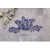 Missgrace Bridal and Women Crystal Navy Blue Hair Jewelry Wedding Blue Hair Comb Women Crystal Hair Clip Headpiece for Wedding and Party Vintage Hair Comb Bridal Hair Accessories