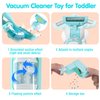 Kids Vacuum Cleaner Toy Set for Toddlers - 2PCS Toy Vacuum Sets for Toddlers 3+ Years Old with Sound Effects, Baby Play Vacuum Pretend Role Play Household Housekeeping Toys for Children Boys Girls