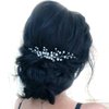 Unicra Bride Silver Wedding Hair Comb Sparkly Crystal Bridal Hair Piece Rhinestone Hair Accessorie for Women and Girls (A-Silver)