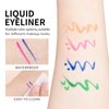 KYDA 4 Color Eyeliner Stamp Liquid Eyeliner, Waterproof & Smudge-proof Colorful Eyeliner pen，Fluorescent Rainbow Eye Liners for Women