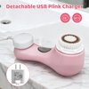 Clarisonic Mia 2 Electric Face Cleansing Brush with 2 Brush Heads, Sonic Facial Brush for Deep Cleaning & Exfoliation, Waterproof Rechargeable (Pink)