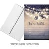 25 Outdoor Lights You're Invited Party Invitations 5x7 Card Stock with Envelopes