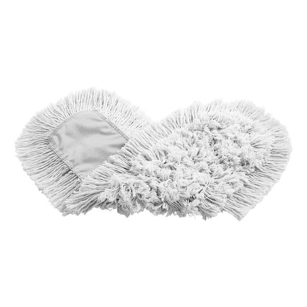 Rubbermaid Commercial Products Cut-A-Way Dust Mop Head Replacement, 24-Inch, White, for Tile/Hardwood/Vinyl Floor Cleaning