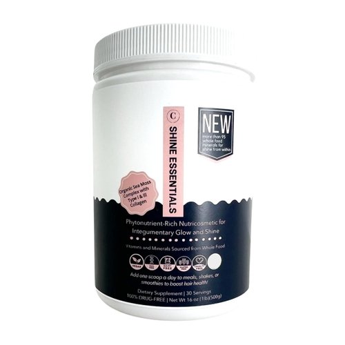 Crisan Complete Hair Shine Essentials Daily Hair Growth Supplement - Sea Moss & Collagen Supplement - for Hair Glow and Shine