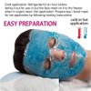 Full Face Gel Mask + Bonus: Eye pad, Hot & Cold Therapy Set |Spa Compress Thermopearl Treatment, Stress Relief, Treats Puffy Eyes, Dark Circles, Acne, Bags |Women Men Gift for Birthday or Anniversary