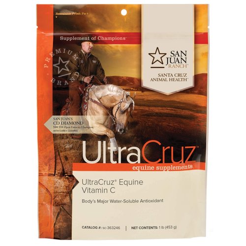 UltraCruz Equine Vitamin C Supplement for Horses, 1 lb, Powder (50 Day Supply)