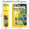 Handheld Flashlight Projector for Kids, MIANTANG 2 Themes 48 Images Early Educational Bedtime Story Baby Toy, Torch Light Wall Ceiling Gift for Toddler Boys Girls (Wild Animals+Sea World)