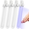 IMIKEYA 4pcs Nail Dryer Lamp Bulbs Tube Replacement 9W 365nm UV Bulb Light Bulb for Nail Art Gel Curing Drying Light Manicure Tool for DIY Lamp Light