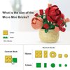 SJIADA The 8-Piece Flowers Building Block Set,Plants and Succulent Toys, is a Valentine's Day and Birthday Gift for Women and Girls.As a Decoration or Adult Block Toy.