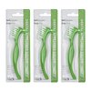 TCS Dental Appliance Cleaning Brush - Denture Brush for Adults, Soft Denture Cleaner Brush with Ergonomic Handle (Pack of 3)