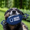 Pets First NFL Indianapolis Colts Football Dog Toy, Tough Quality Nylon Materials, Strong Pull Ropes, Inner Squeaker, NFL Team Color