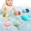 Baby Bath Toys, 6 Pack Cute Swimming Water Bath Toys for Toddlers Boy Girls Toys for 1 2 3 4 Year Old, Floating Wind-up Bathtub Toys for Baby Pool Toys Toddler 1-3