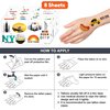 New York City Temporary Tattoos NYC Theme Birthday Party Decorations Favors Supplies Decor 80 PCS Cute Cityscape Tattoo Stickers Christmas Gifts for Boys Girls Kids Classroom School Prizes Carnival